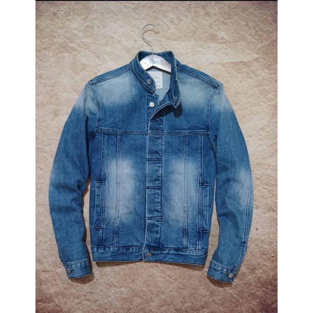 Jaket jeans denim trucker keren second/bekas/preloved