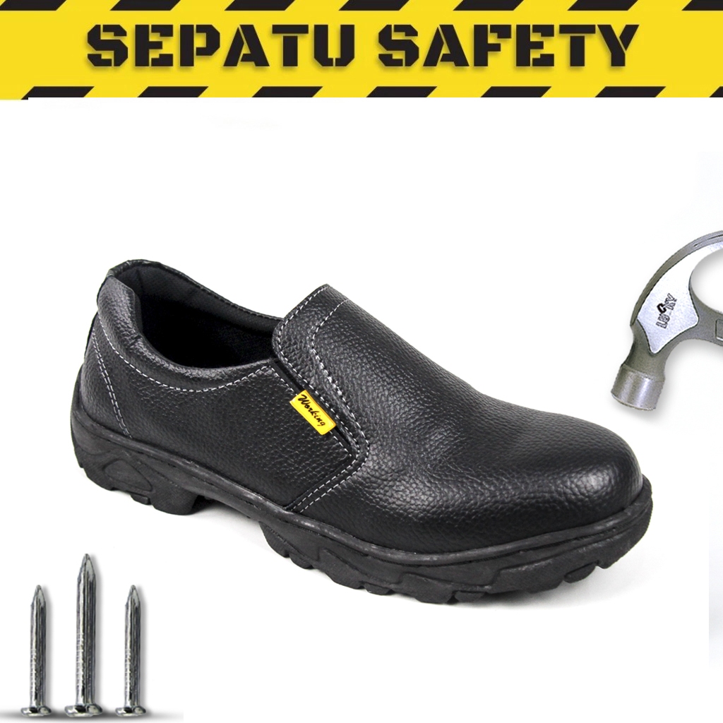 Sepatu Kulit slop safty pria