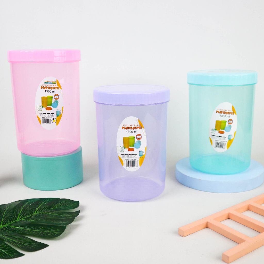 NAGAMI Sealware Bulat Toples M Warna Random Bebas Bpa