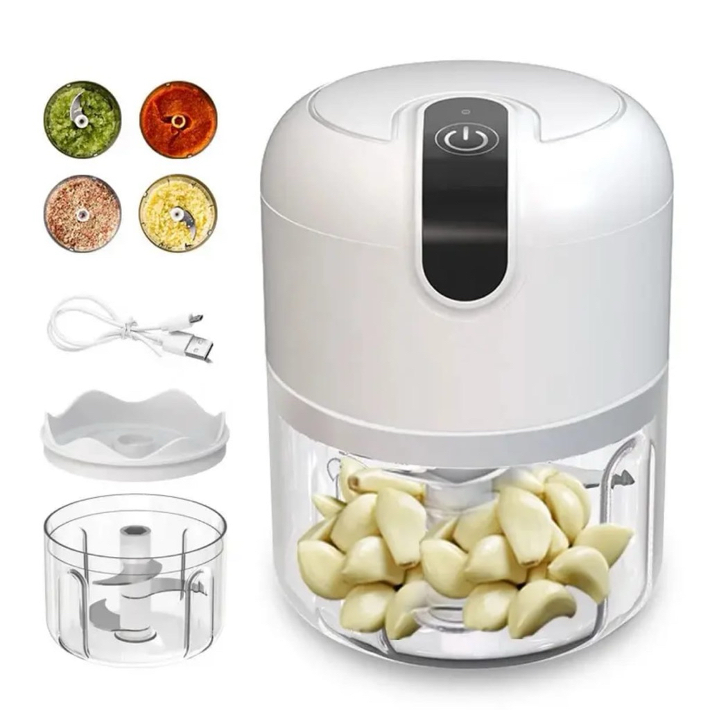 New Mini Chopper Blender Portable Gilingan Mini Bumbu Dan Daging Dengan Usb Dan Manual Putar Tangan