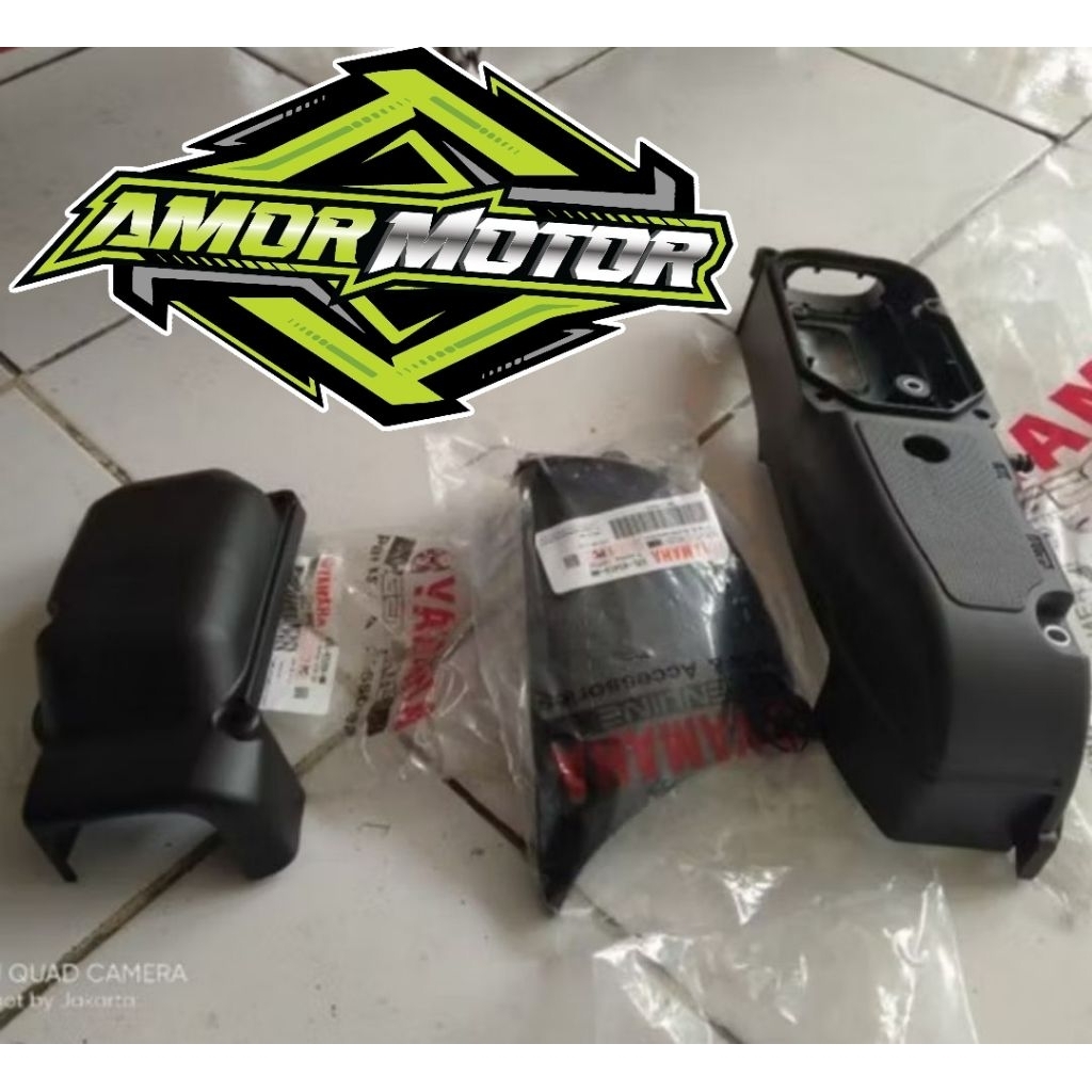 COVER TUTUP BAK CVT MIO SPORTY SMILE KARBU ORIGINAL