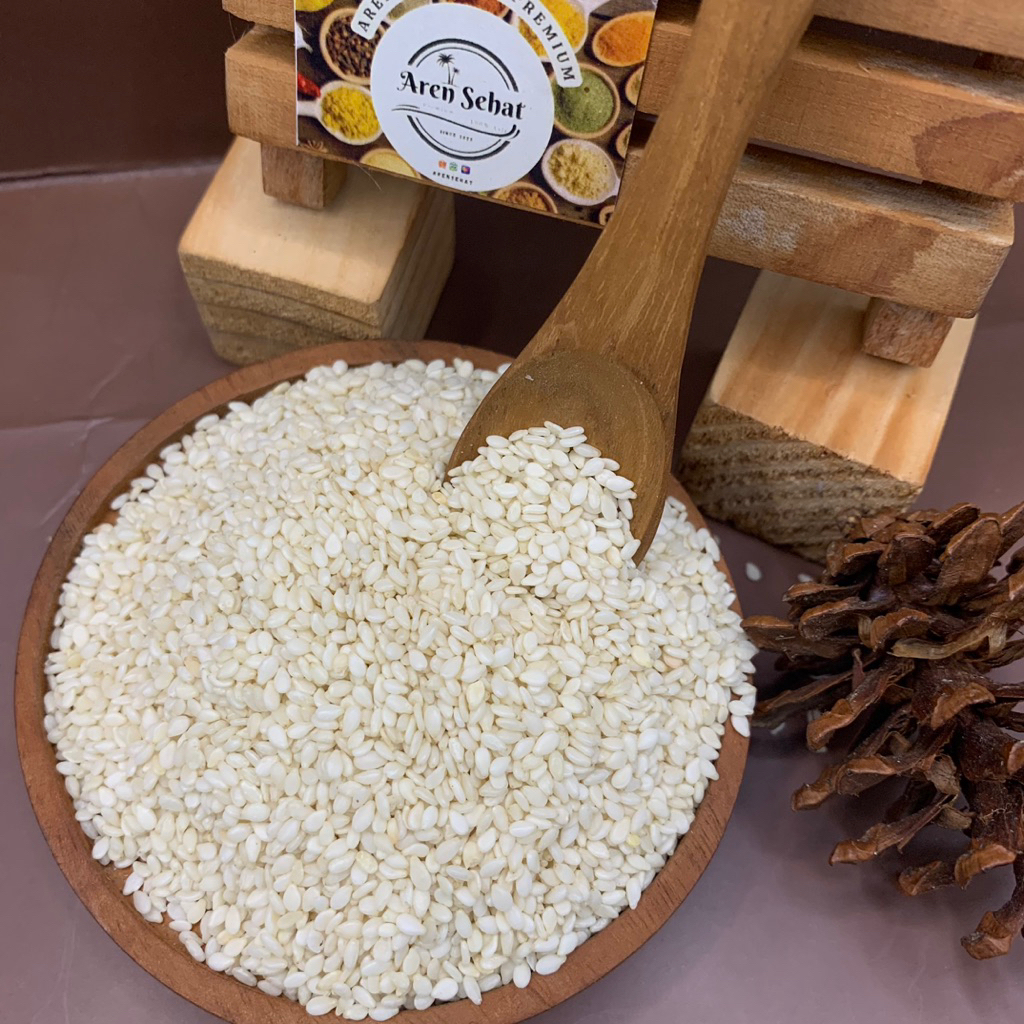 

250gr BIJI WIJEN PUTIH MENTAH / Goma / Raw Sesame Seed/ Seeds