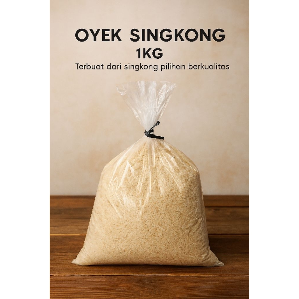 

oyek singkong/beras singkong putih/nasi tiwul makanan rendah kalori & rendah gula isi 1kg