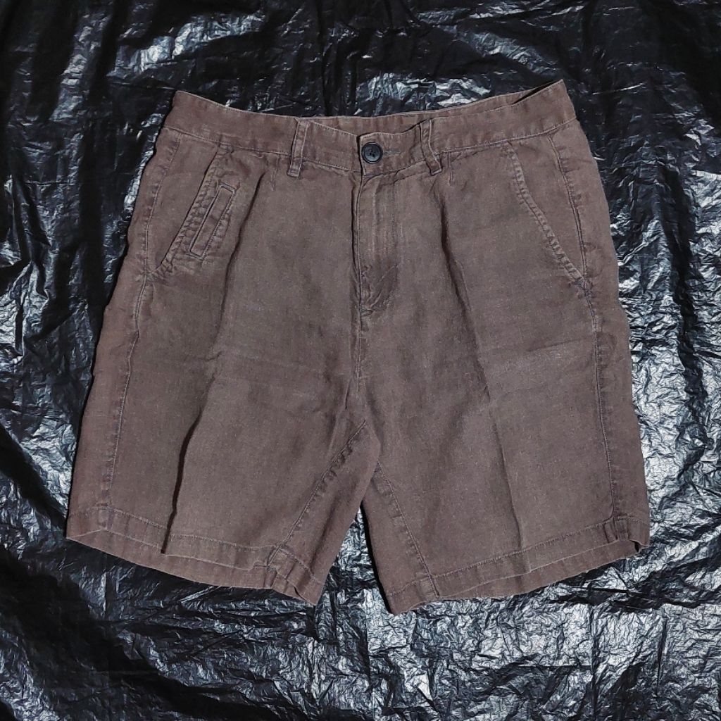 armani linen shorts size 30