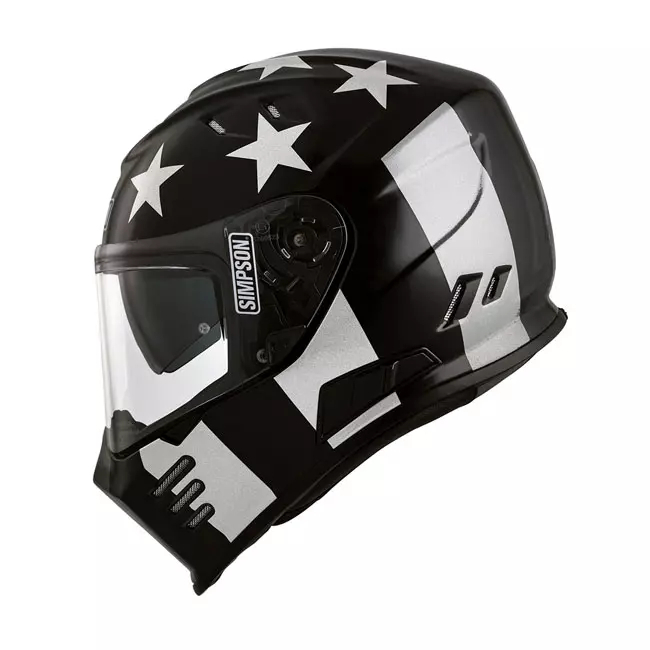 SIMPSON HELMET VENOM STINGRAE BLACK
