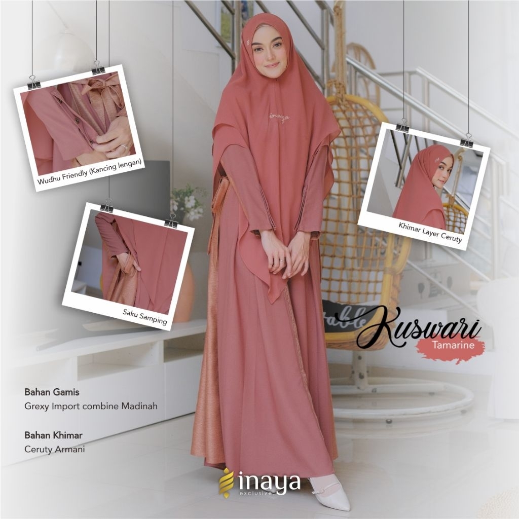 kuswari ny inaya (Dress Layer Set Khimar)