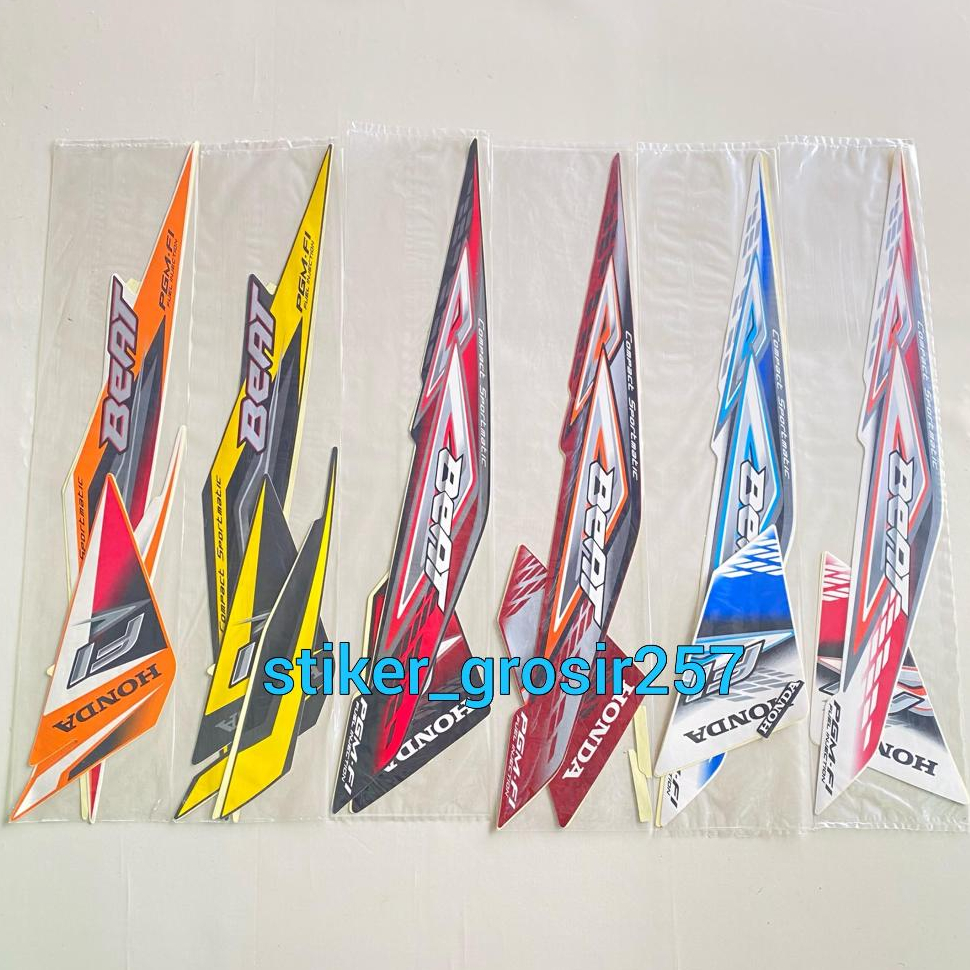 STICKER STRIPING LIS BODI MOTOR BEAT FI 2013 2014 STANDAR