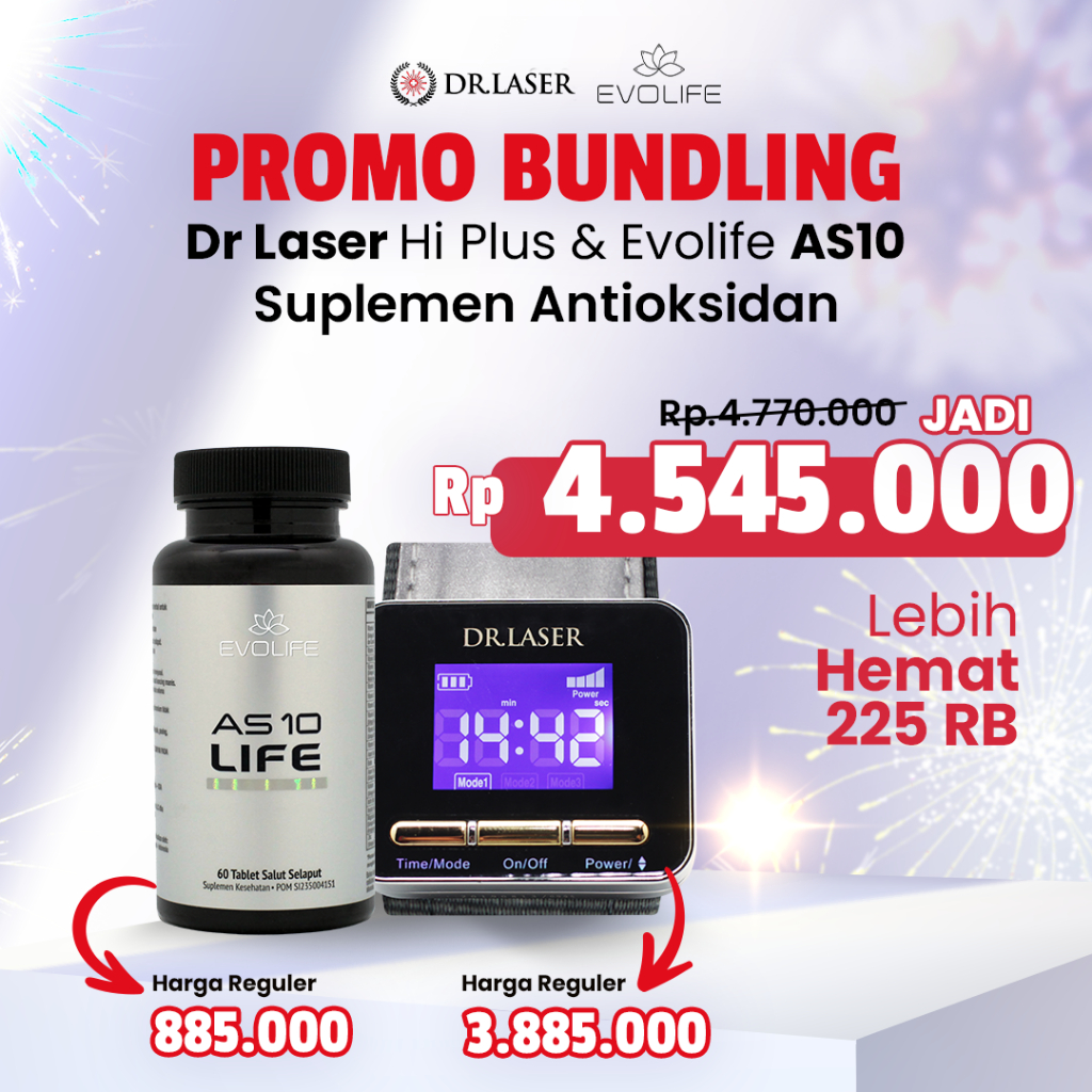 DR LASER HI PLUS OFFICIAL GOGOMALL ALAT KESEHATAN TERAPI LASER UNTUK KOLESTEROL DIABETES STROKE