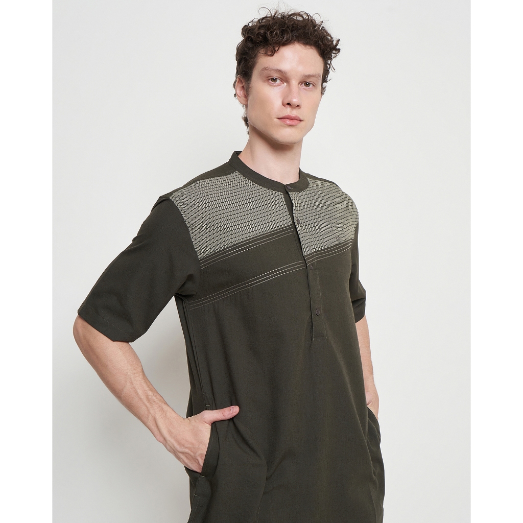 AS SAFWA Baju Koko Kurta K168 Pd - Tariq Lengan Pendek