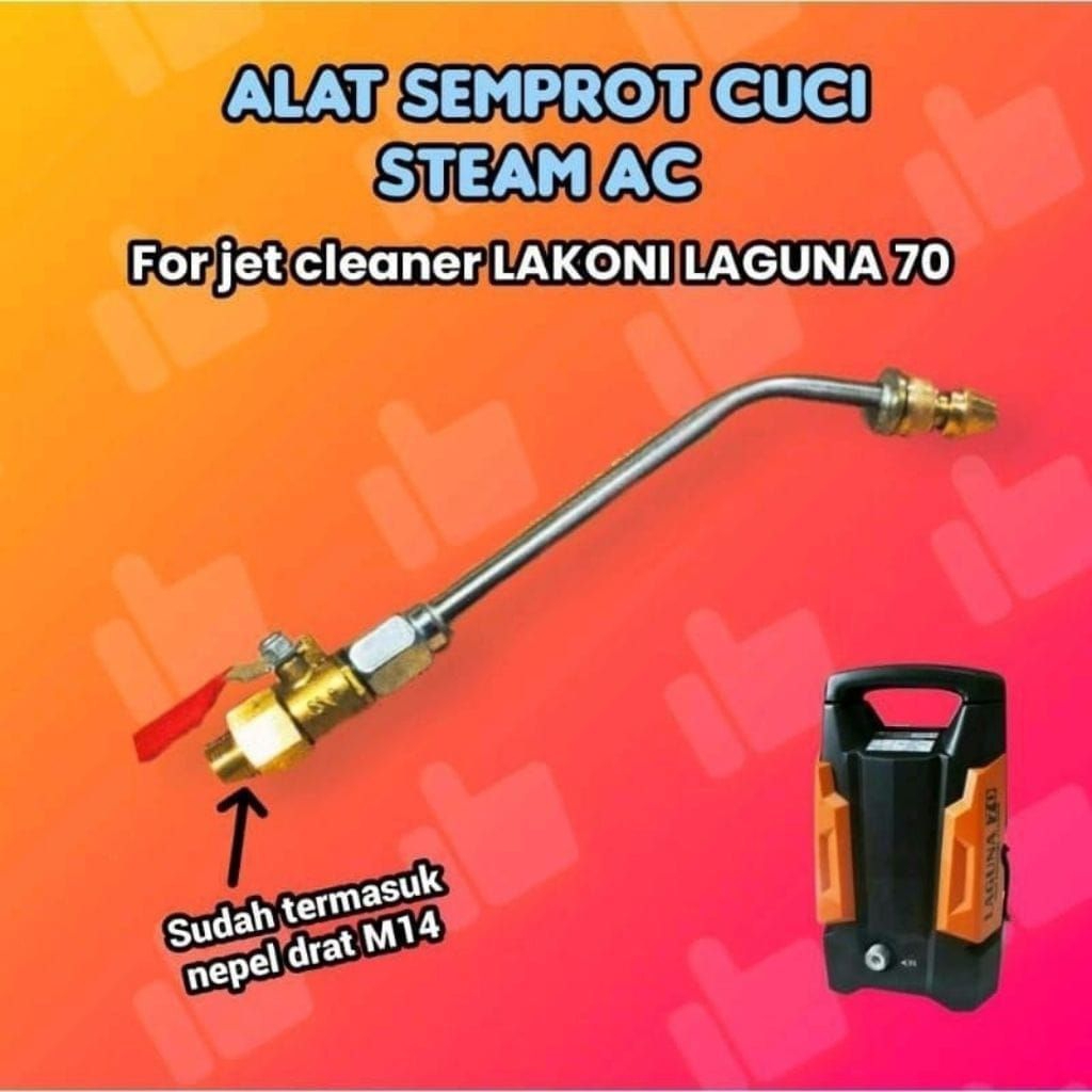 Nozzle jet cleaner LAKONI LAGUNA 70 connector selang M14 - Semprotan air cuci steam AC