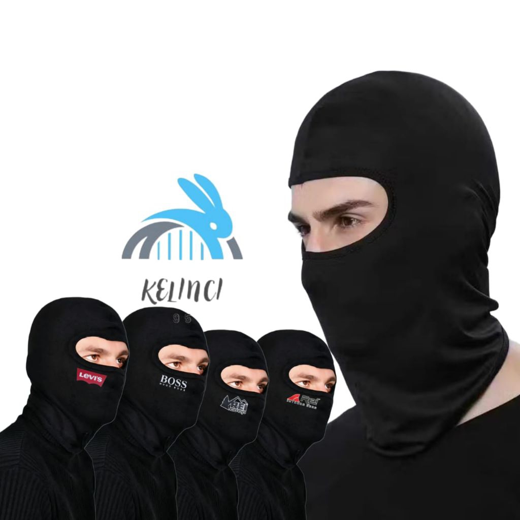 masker Balaclava logo |Balaclava logo serbaguna|Balaclava motif