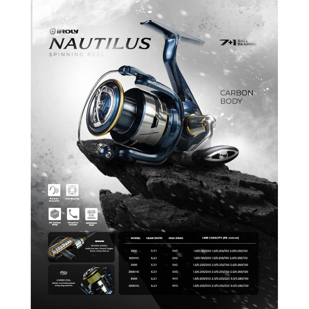 REEL IROLY NAUTILUS 3000 HG
