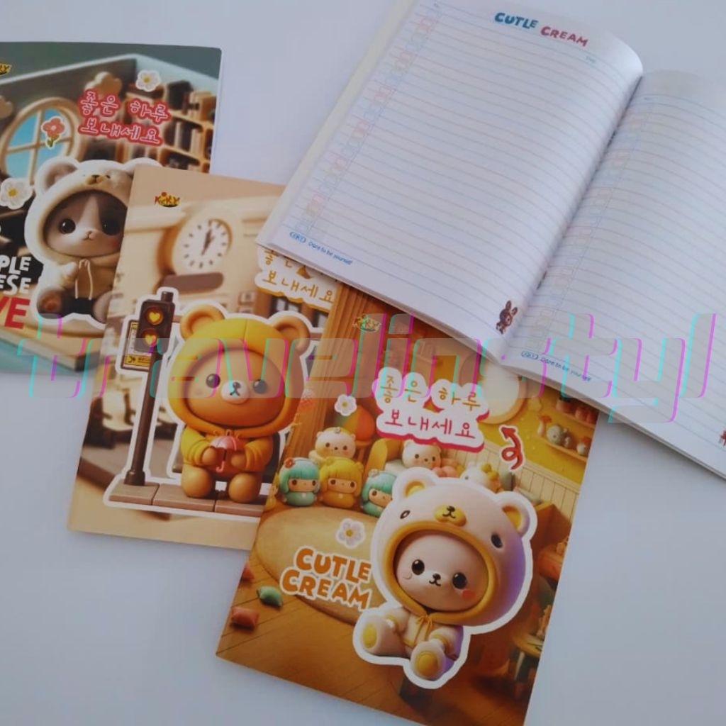 

Buku Tulis Kiky Warna dan Polos 58 lembar (satuan)