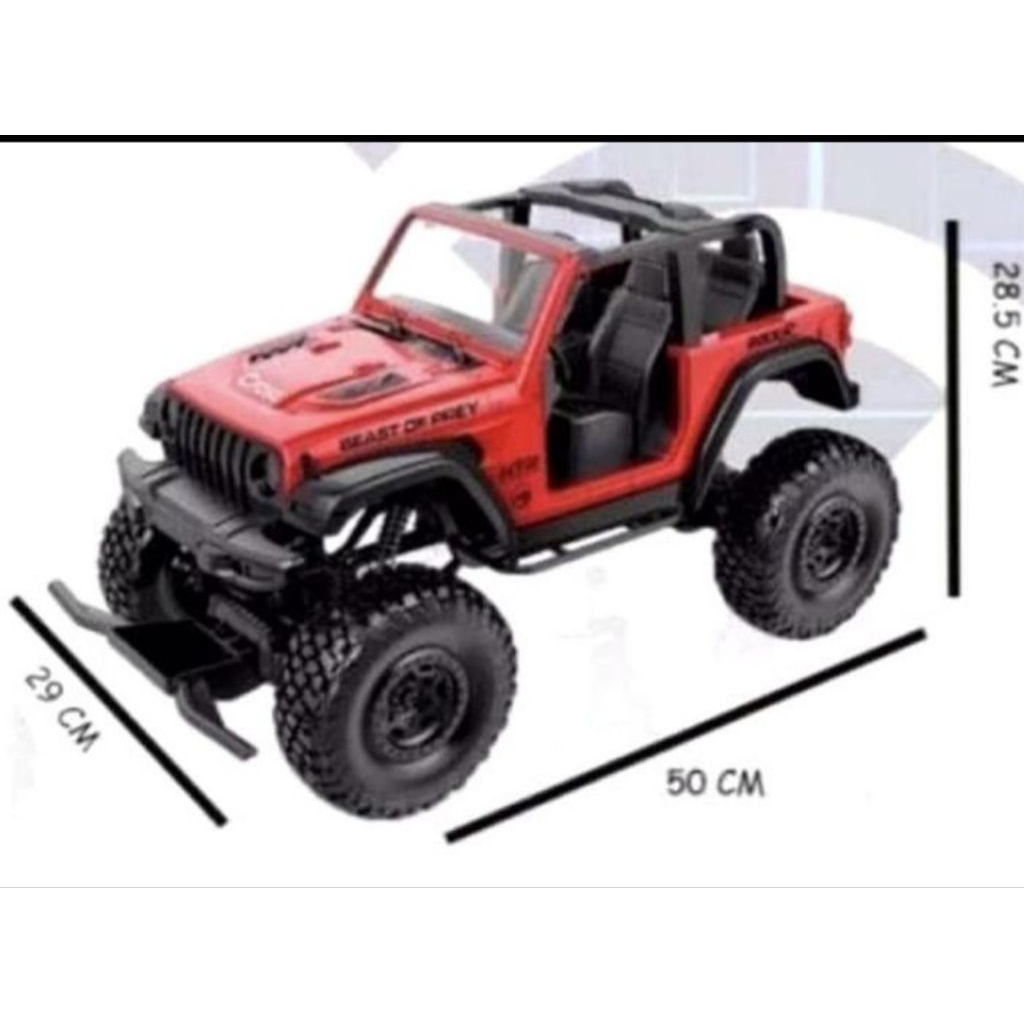 mainan RC jeep super jumbo 1:8