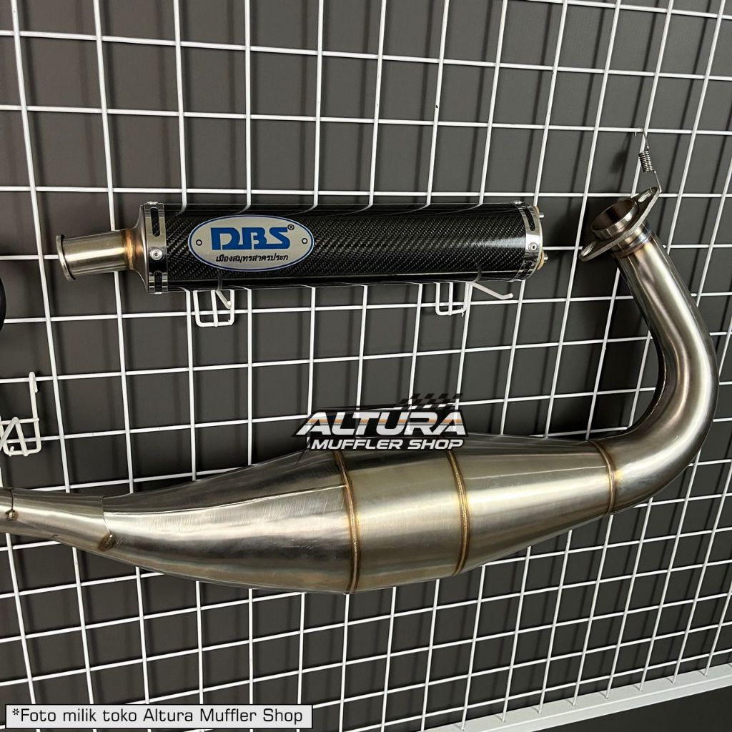 Knalpot DBS Silencer Carbon Titan Kenalpot Ninja R RR SS Kolong Cobra Chamber Pres Leher C Stainless