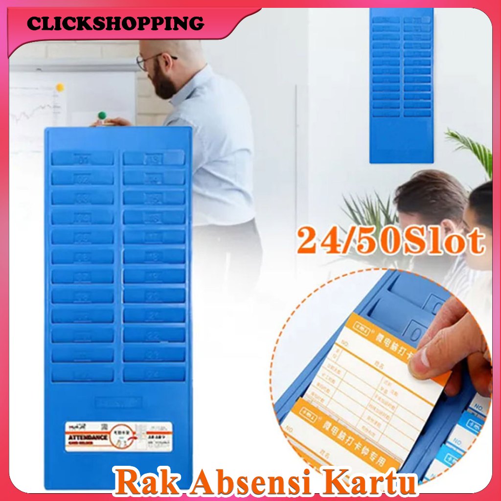 

[COD] Isi 24/50 Sheet Rak Tempat Kartu Absensi Rak Absensi Kartu Tempat Kartu Absen Karyawan Rak Kartu Absen Rak Kartu Absensi
