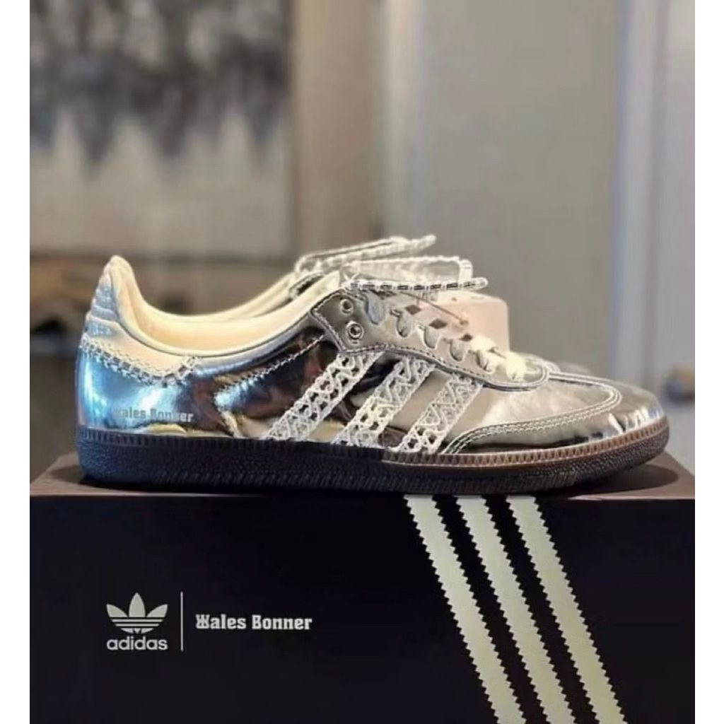 [Preloved] Adidas Samba Wales Bonner Silver Authentic Size 38