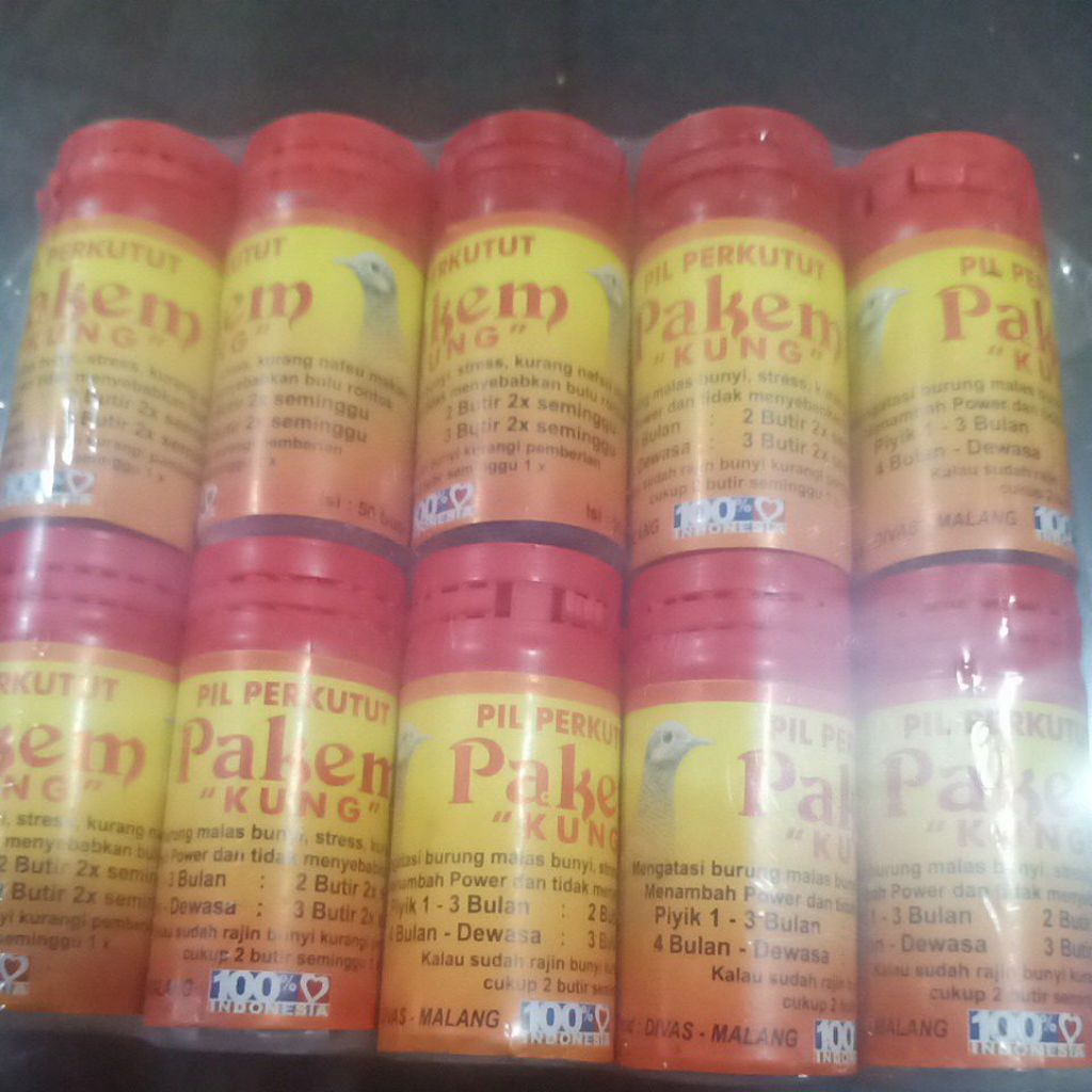 Jamu pil perkutut sehat jamu gacor perkutut / PAKEM (ORIGINAL)