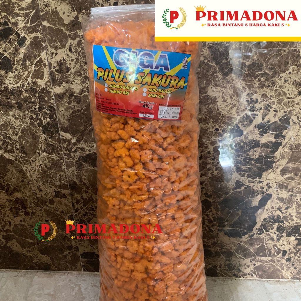 

PILUS SAKURA JUMBO PEDAS JUAL 1 BAL - PRIMADONASNACK