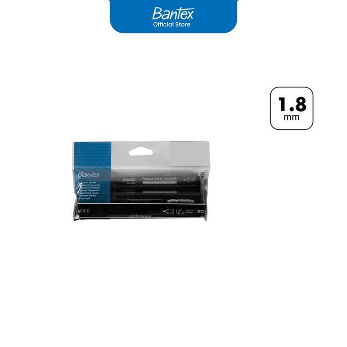 

Bantex Permanent Marker / Spidol Permanen Tip 1.8mm Tidak Bisa Dihapus BG5012