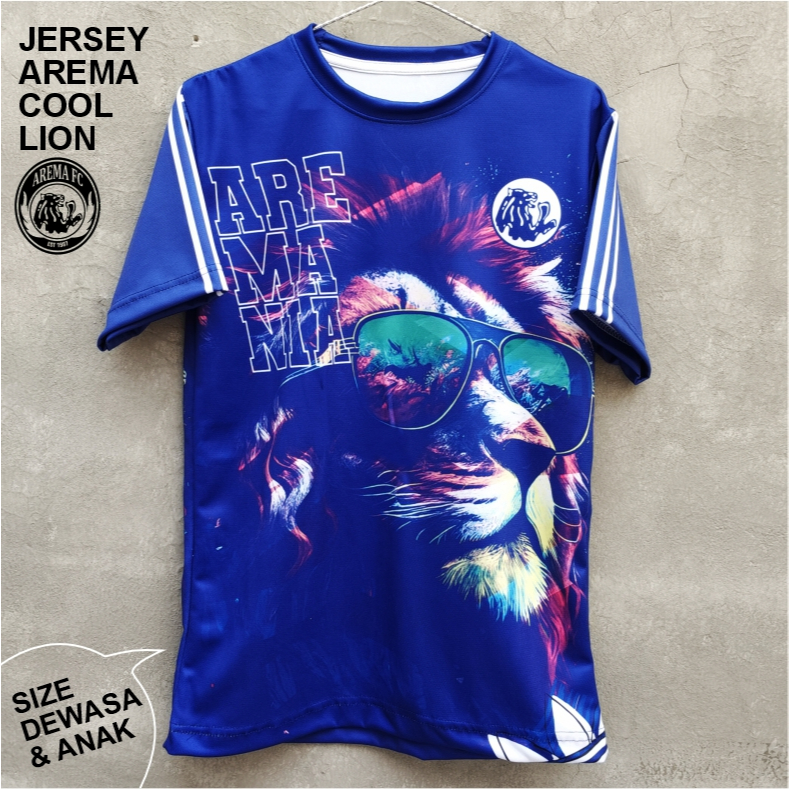 Jersey Arema FC Casual Ukuran Dewasa & Anak