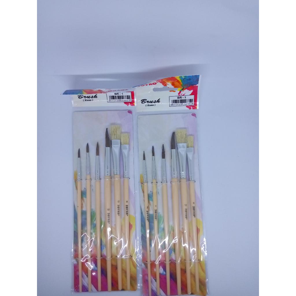 

Satu Set Kuas Lukis Joyko BR - 1 / Kuas Lukis Satu Set / Joyko / BR - 1