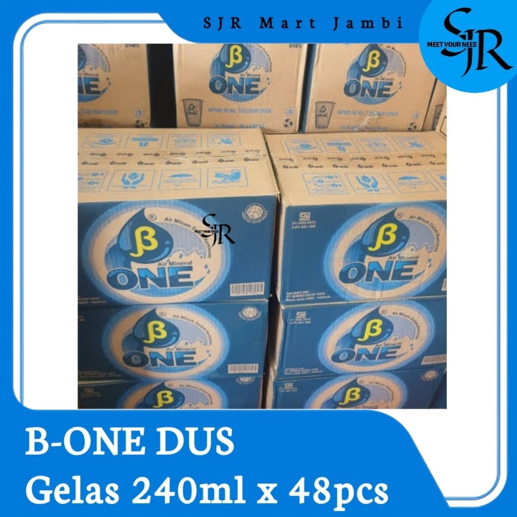

[DUS/Karton] B-ONE Gelas 240ml isi perDUS 48 Gelas | MAX.3 PEMBELIAN (Khusus Kota Jambi Pengiriman INSTAN)