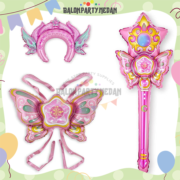Balon Foil Sailor Moon Tongkat Pentungan Bando Sayap Sailor Moon Peri