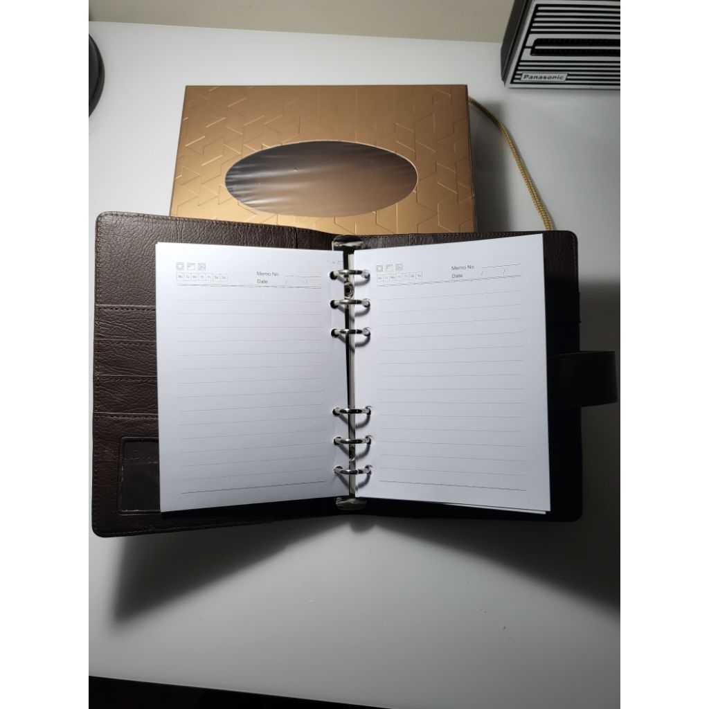 

Buku diari agenda note book organizer brown