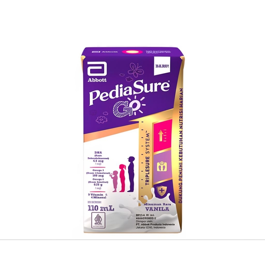 

Pediasure Go Susu UHT Rasa Vanila&Coklat 110ml tetrapack