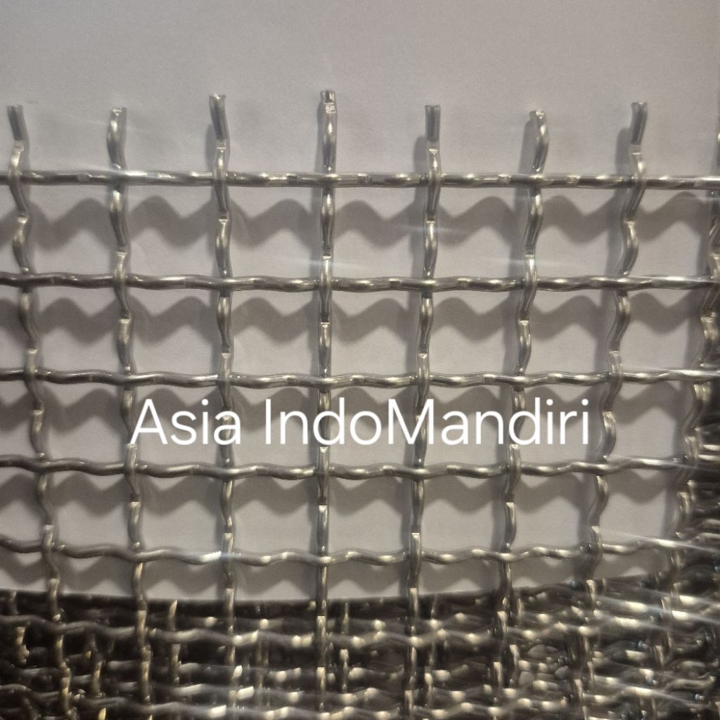 Kawat Mesh Lobang 25mm x 25mm Tebal Kawat 2mm Stainless Ss304 Anyam Cacing