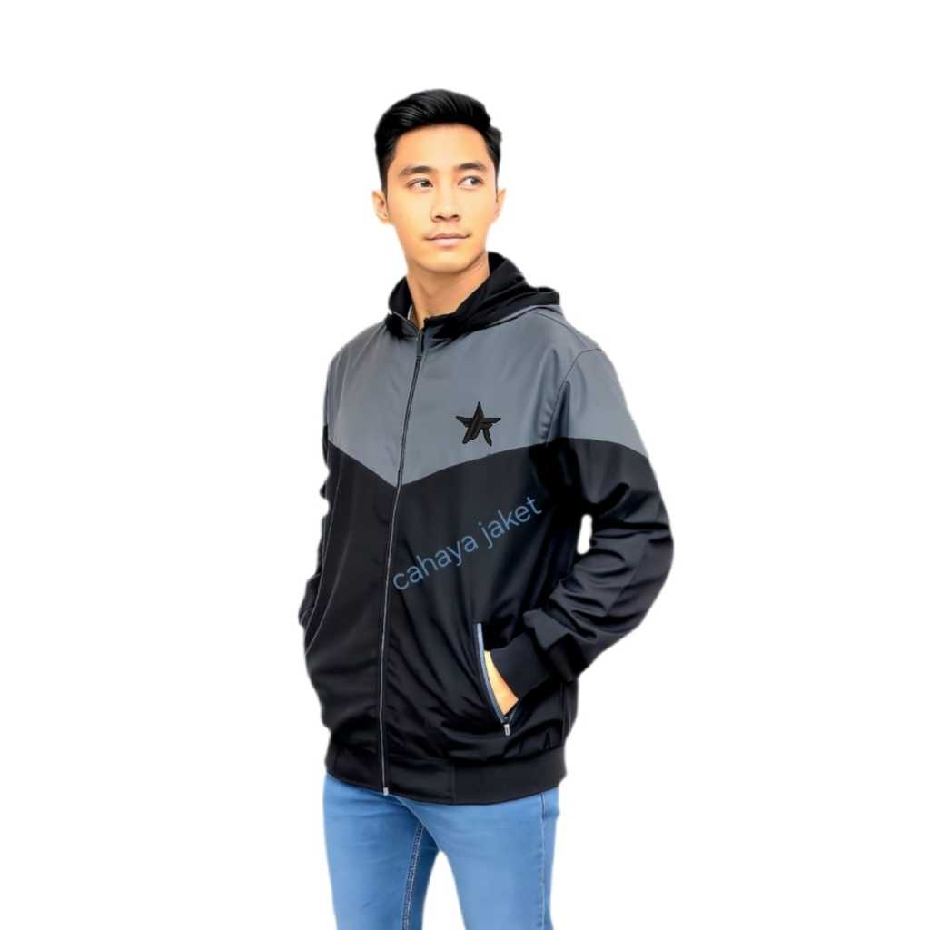 jaket parasut /jaket olahraga / jaket bersepeda/jaket Hoodie/lari/ joging/mancing