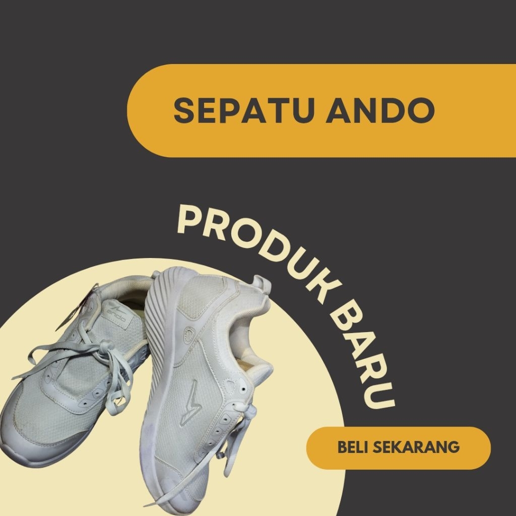 Sepatu Sneakers Putih Ando