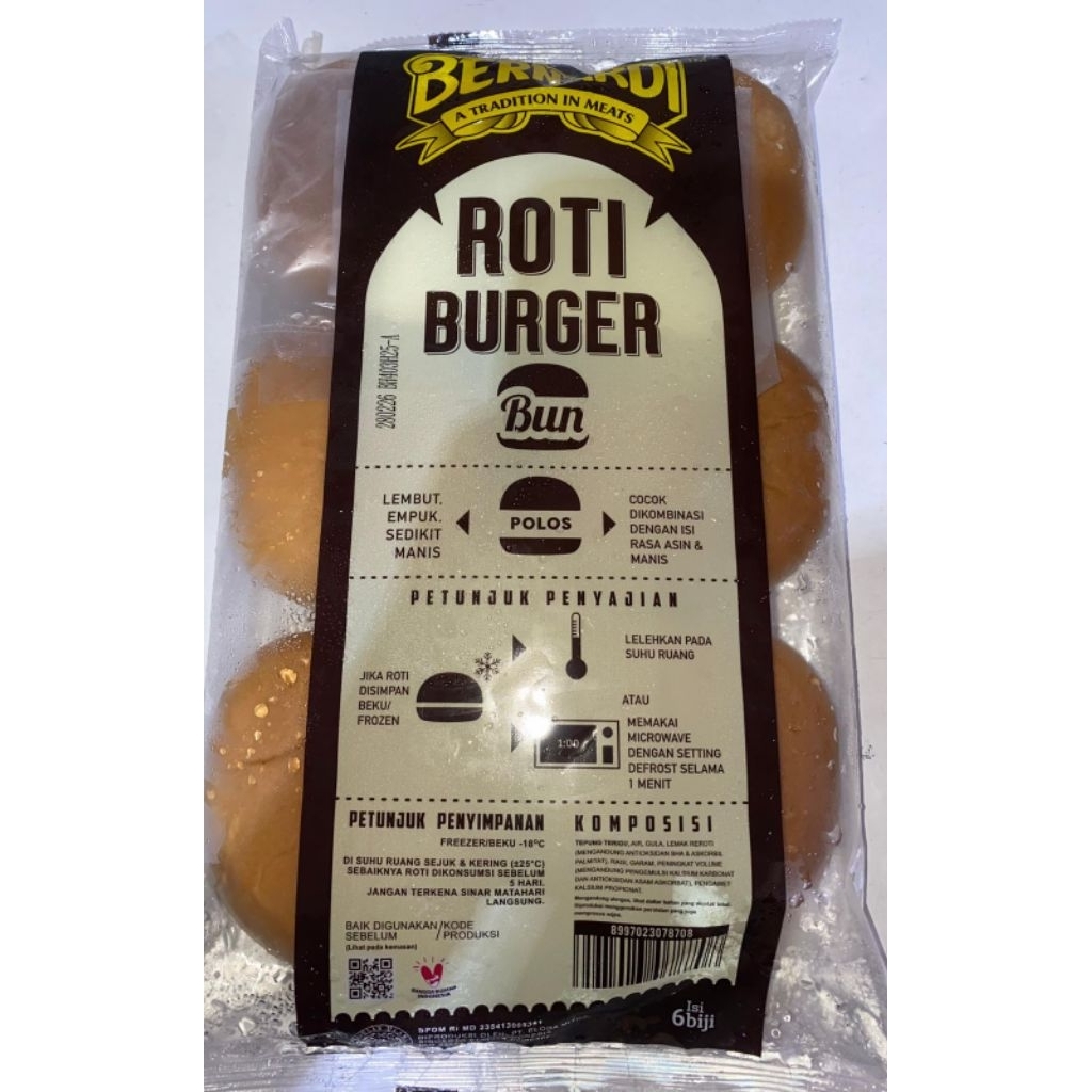 

Bernardi Roti Bun Polos Isi 6 Pcs