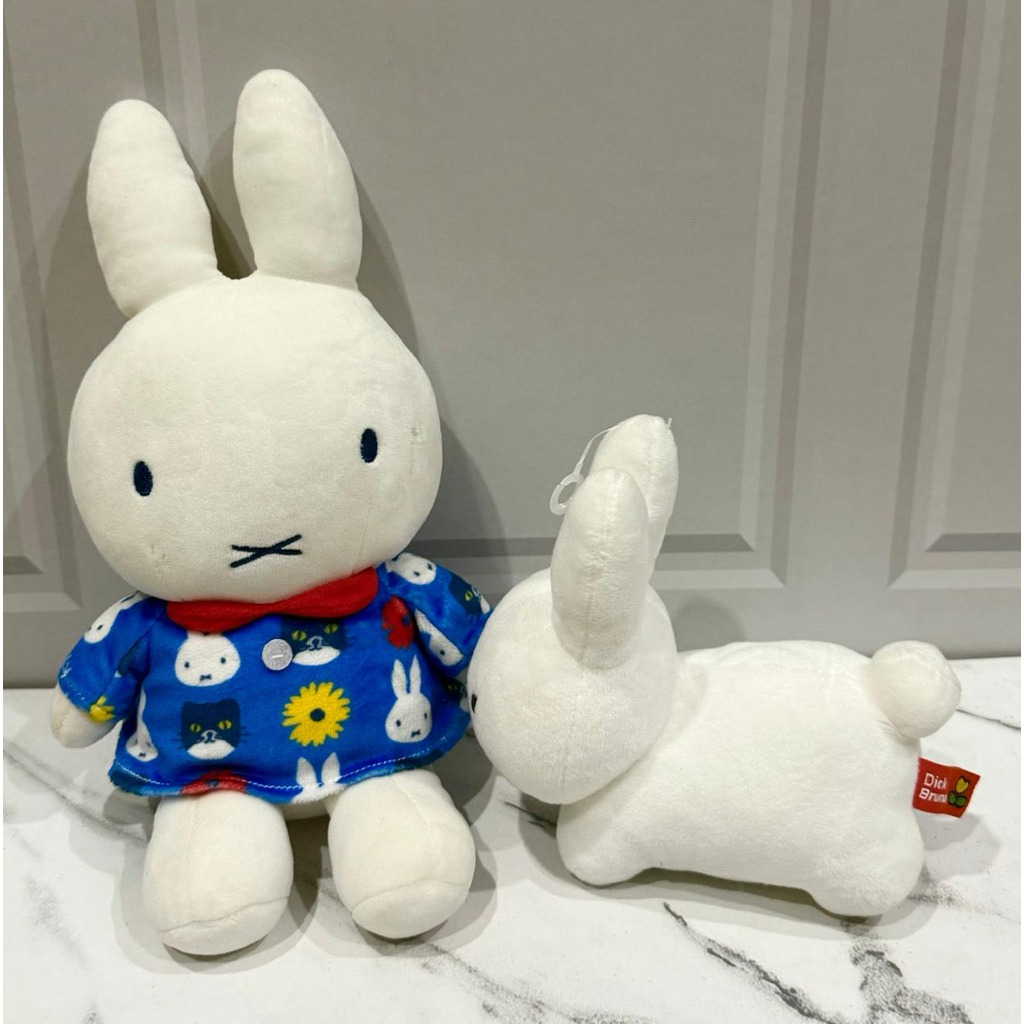 Boneka Plushie Miffy x The Cat Mocchi-mocchi & Kelinci Miffy Sekiguchi