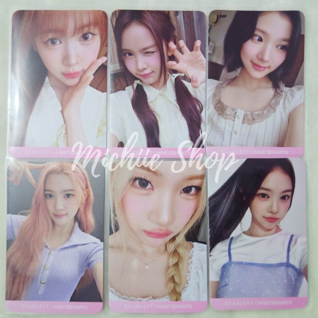 Photocard Scarlett x Hearts2Hearts Official | Photocard Hearts2Hearts x Scarlett | Photocard Carmen,