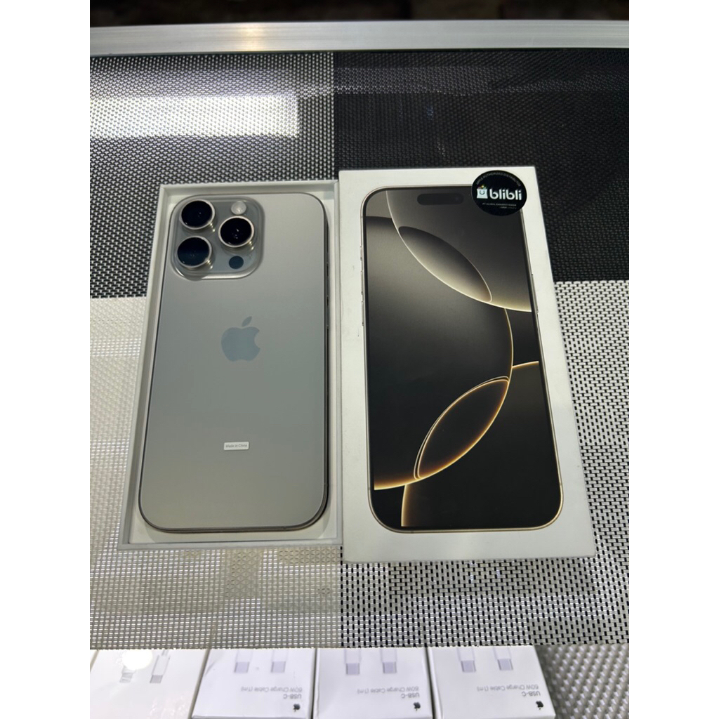 iphone 16 pro 128gb natural ibox cc 1x garansi on panjang fullori mulus