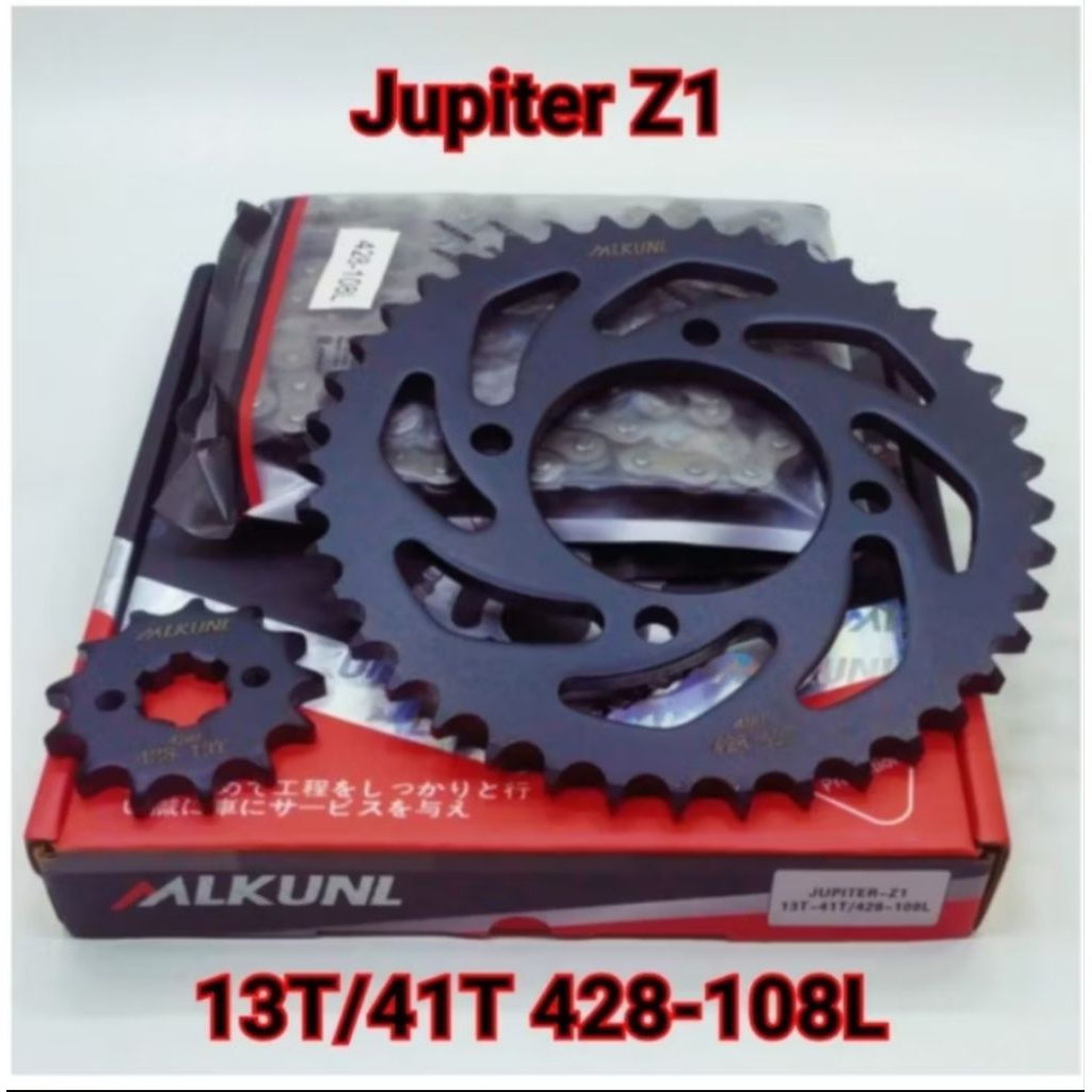 GEAR PAKET GEAR SET RANTAI CHOHO JUPITER Z1 JUPITER Z115 ROBOT VEGA ZR VEGA RR MIKUNI
