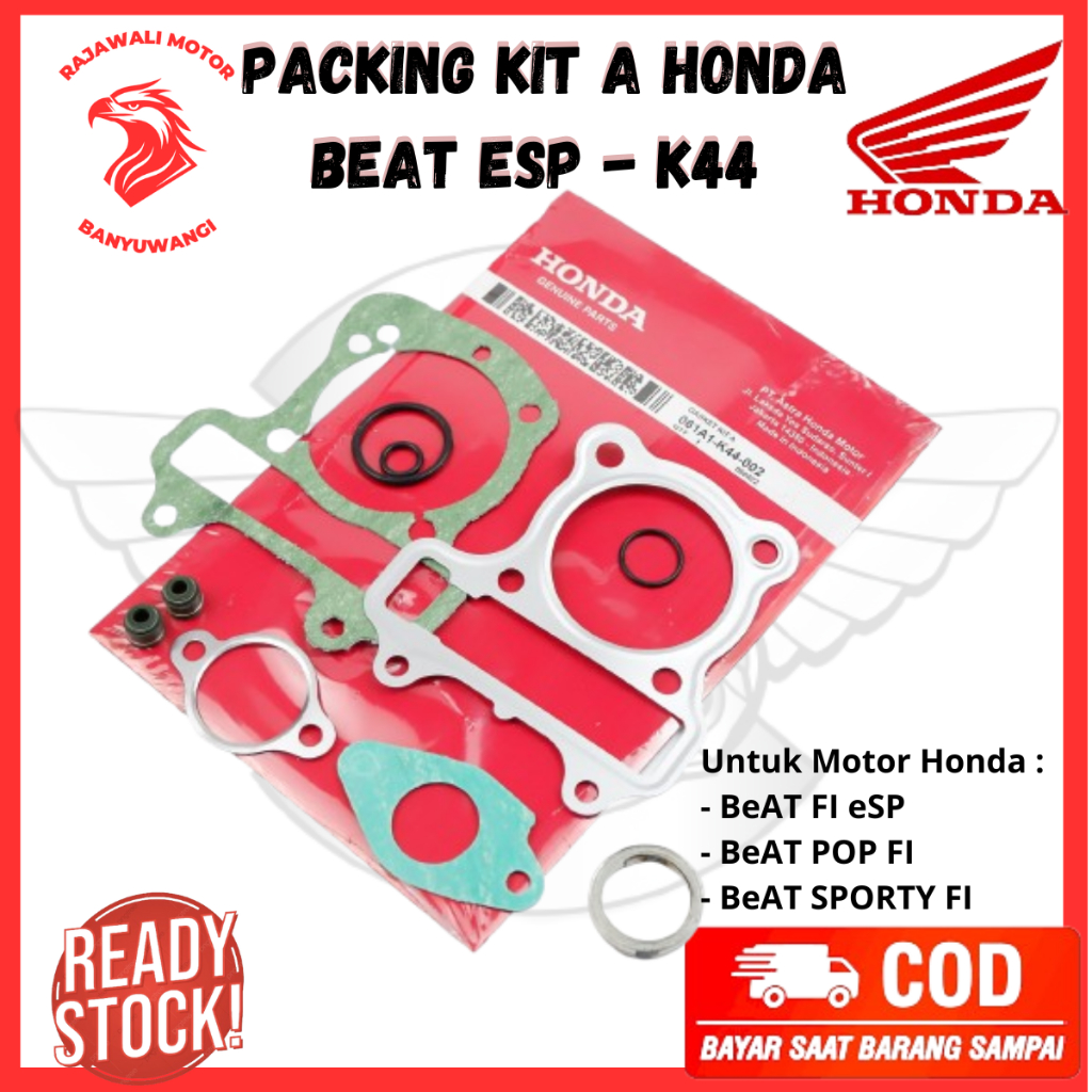 Paking Blok Honda Beat FI Esp Ori / Top Set Paking Blok motor Honda Beat Sporty - K44