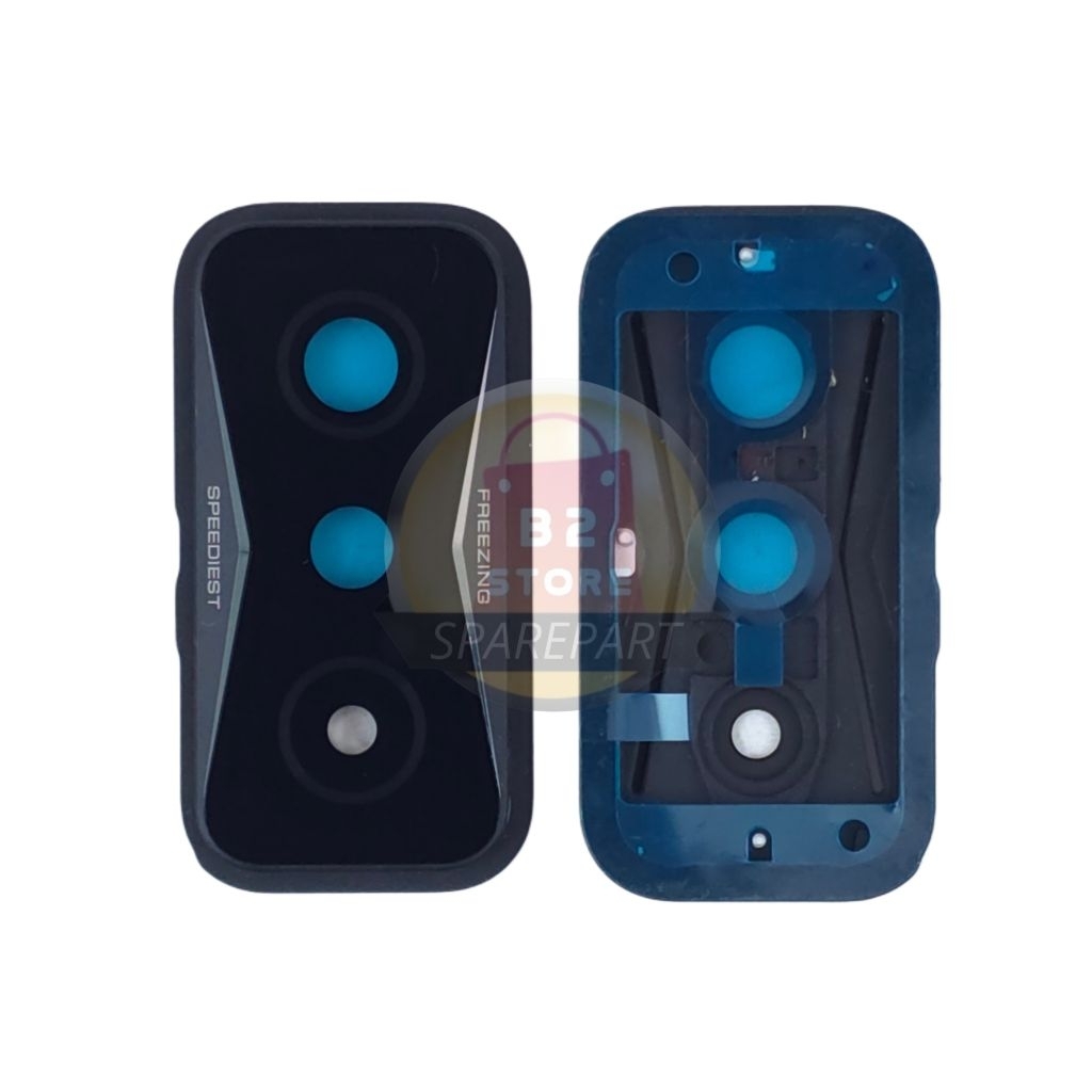 LENSA CAMERA FOR XIAOMI POCO F4 GT KACA KAMERA BELAKANG + FRAME 1SET