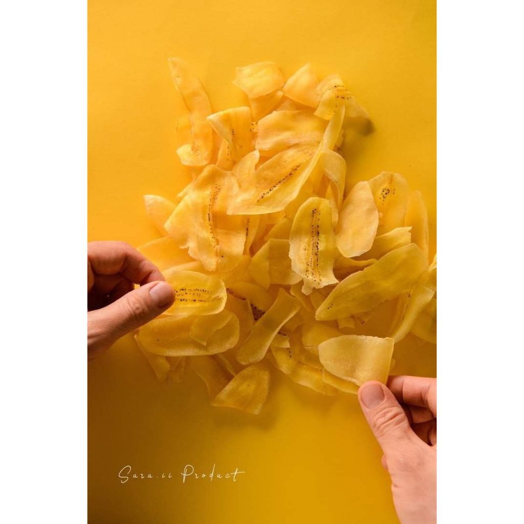 

keripik pisang asin panjang 500 gr gurih