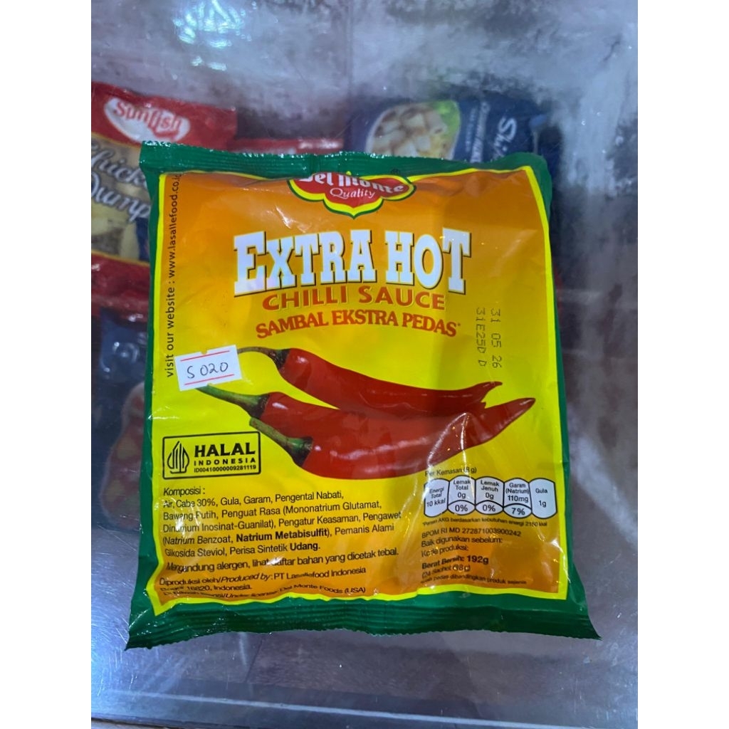 

Delmonte Chili Extra Hot 24x10/9 gr