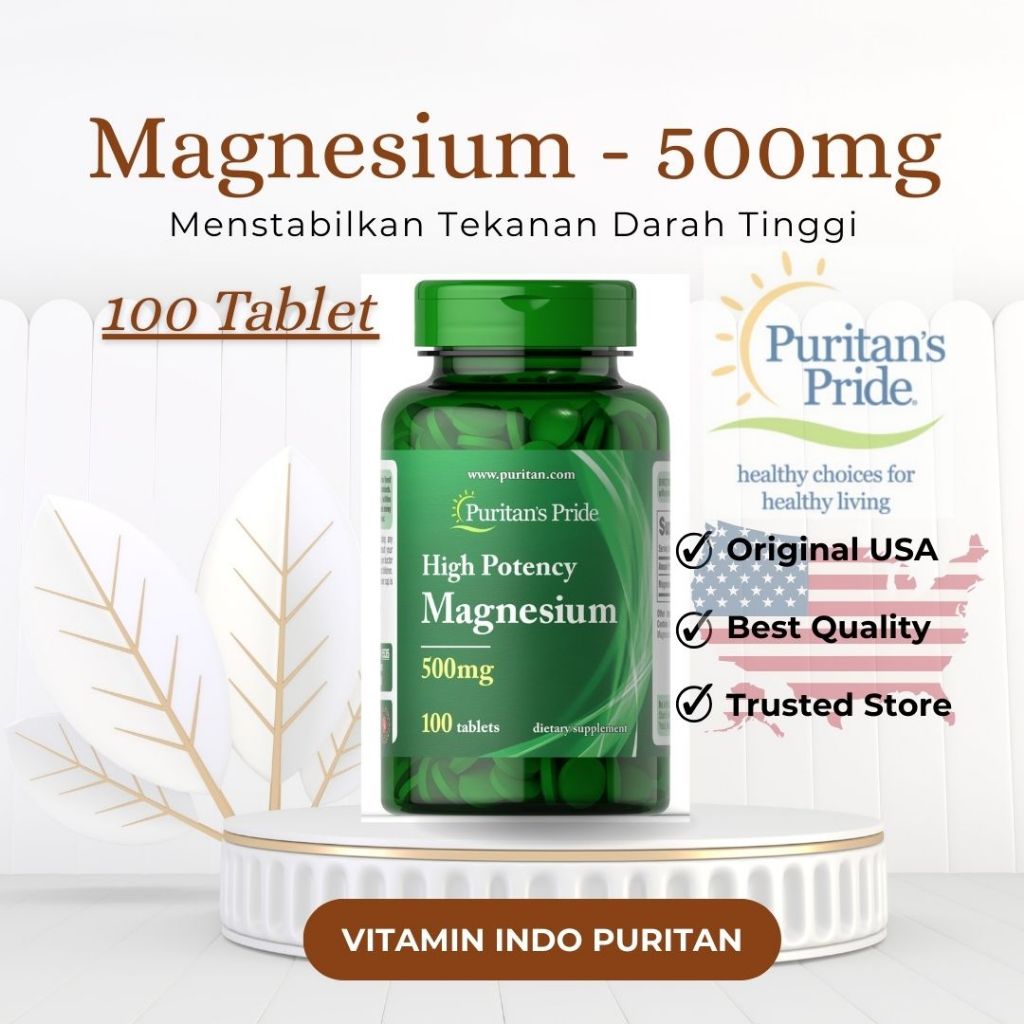 Vitamin Puritan Pride Magnesium untuk kesehatan otot dan tulang