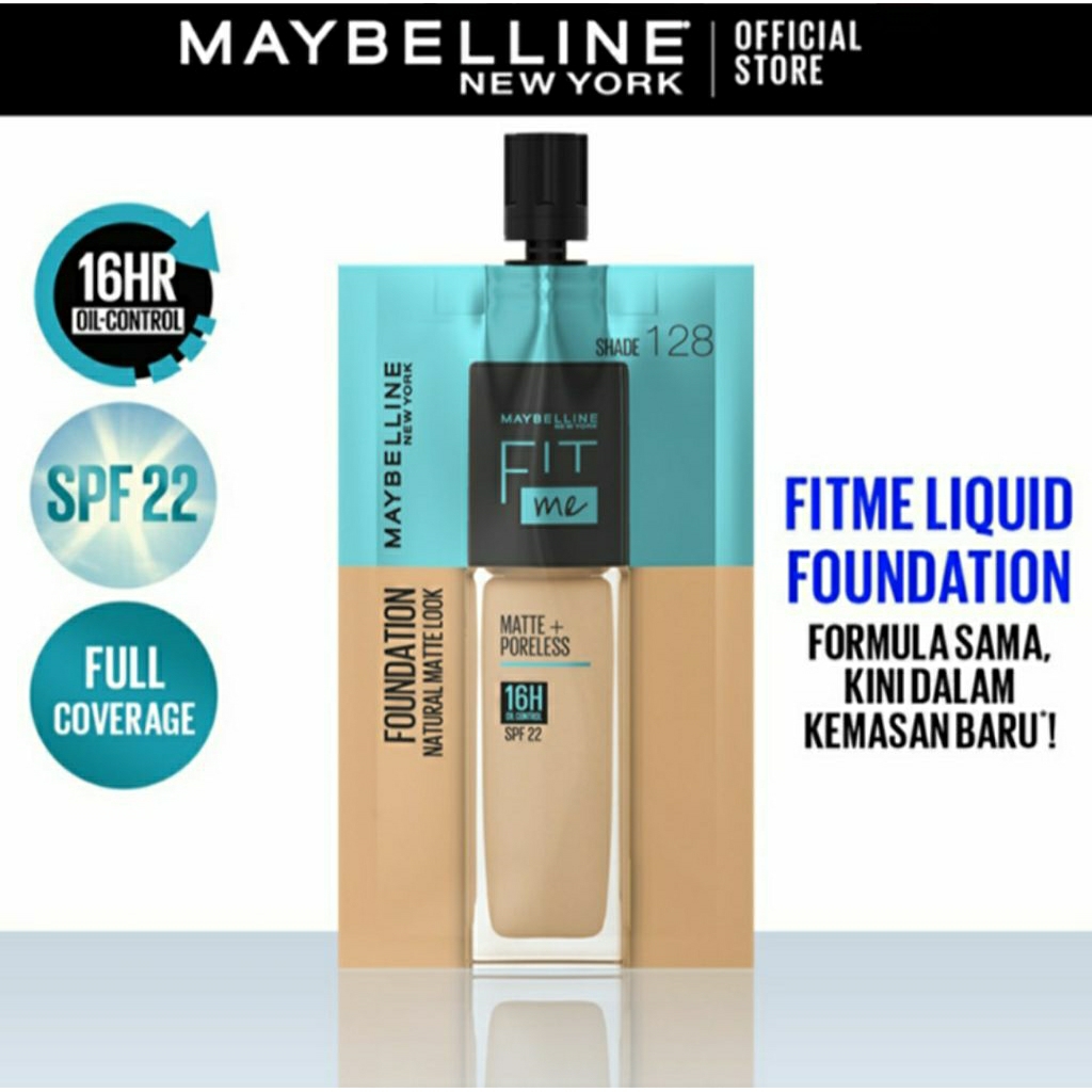 Maybelline Fit Me Foundation 128 Warm Nude