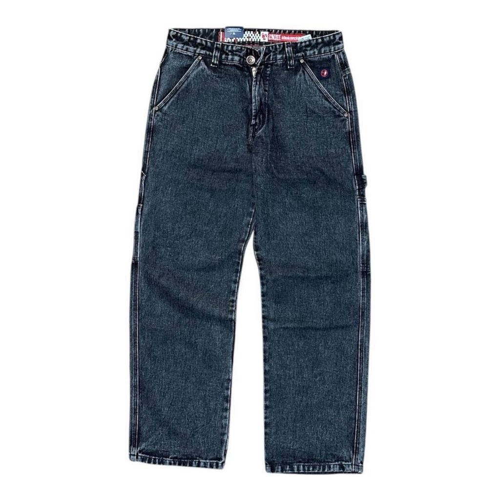 Jeans Carpenter Pria Big Size 28-38 Sandwash Nyaman Original