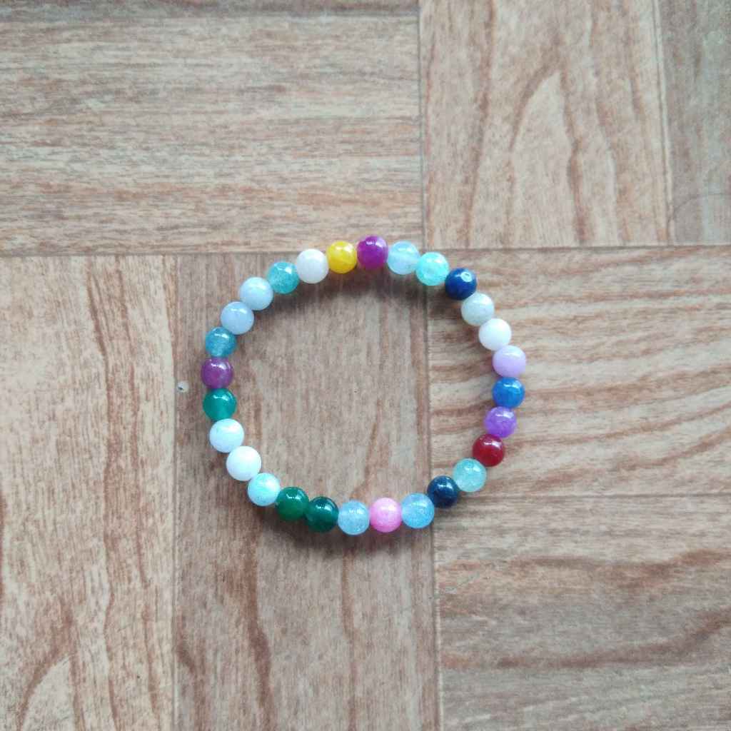 Preloved MR.DIY Gelang Beads Warna-Warni