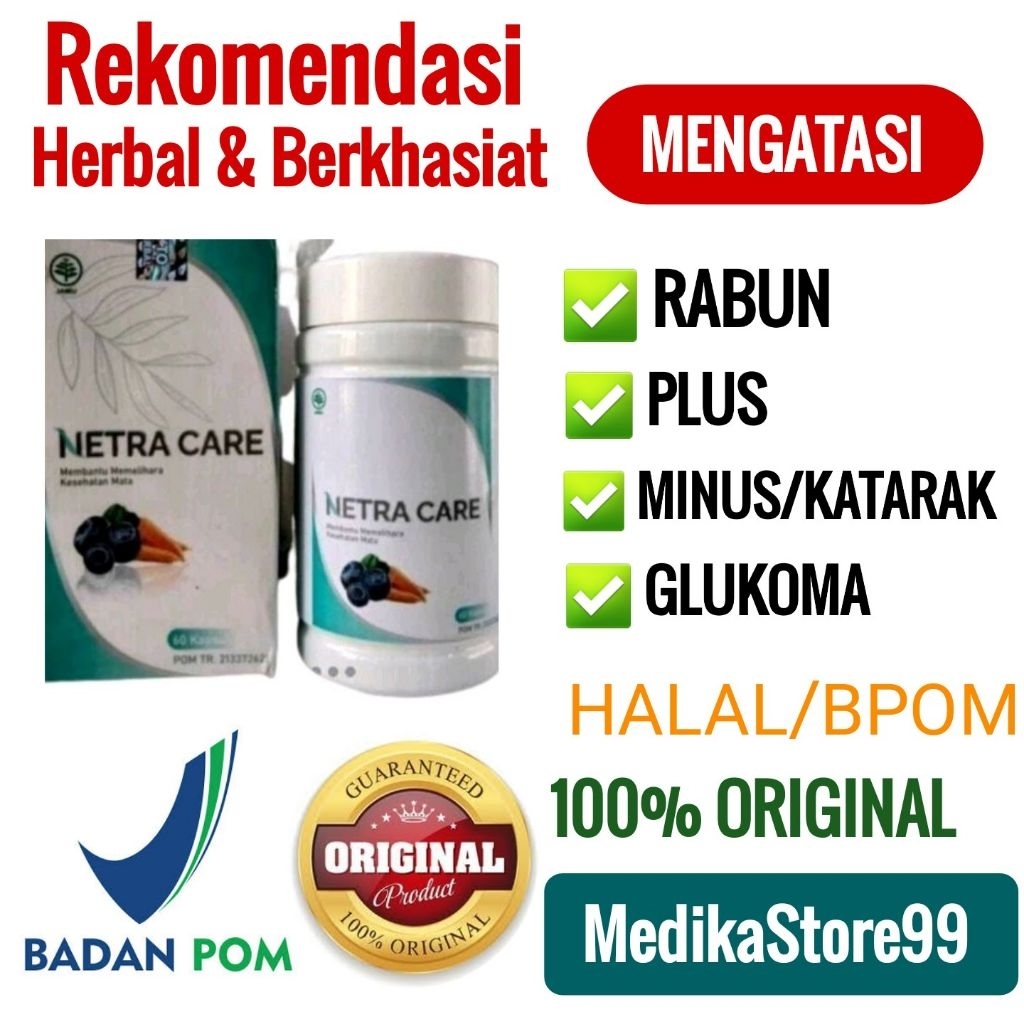 NETRA CARE Obat Mata Herbal Asli Original BPOM
