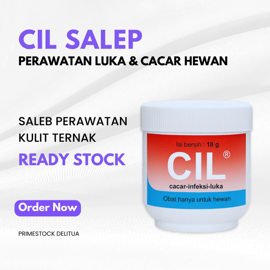 CIL Obat Cacar, Infeksi, dan Luka pada Hewan 18g - Saleb Antibiotik untuk Kesehatan Ternak