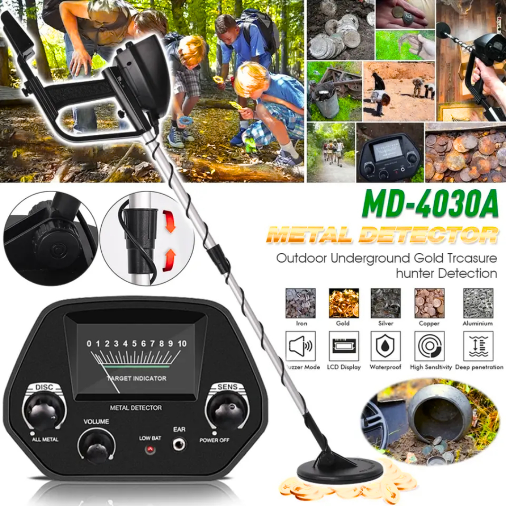 KingDetector MD 4030P Alat Pendeteksi emas dalam tanah dan logam / detektor logam emas dalam tanah