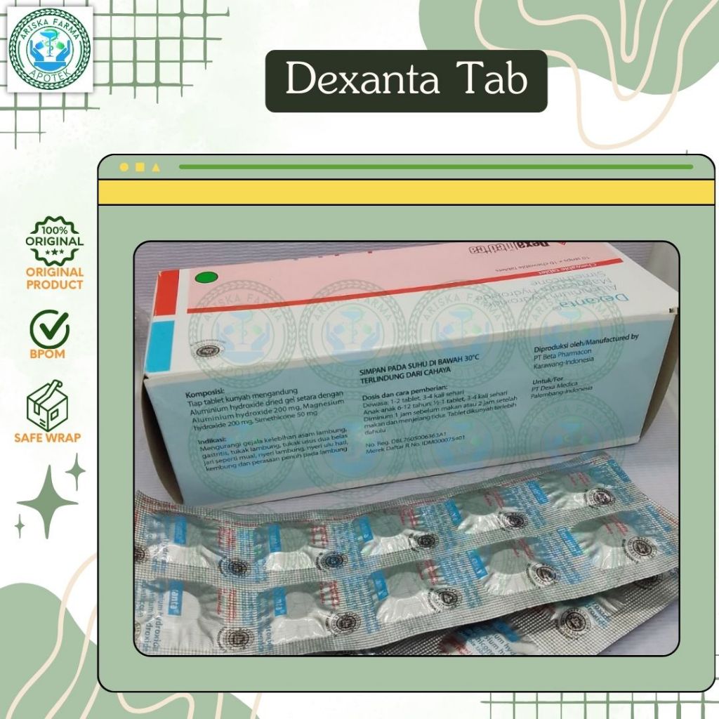 Dexanta Tab per strip / obat lambung